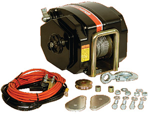Powerwinch 12V Model 912 Marine Trailer Winch With 7/32" x 40' Cable, Max Load 11,500 lbs., Vertical Lift 4000 lbs."