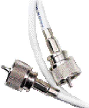 Ancor RG8X Coaxial Cable Assembly (One End), White 50'