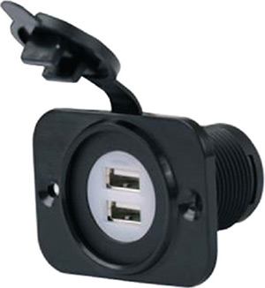 Marinco SeaLink Deluxe Dual USB Charger Receptacle 12-24V